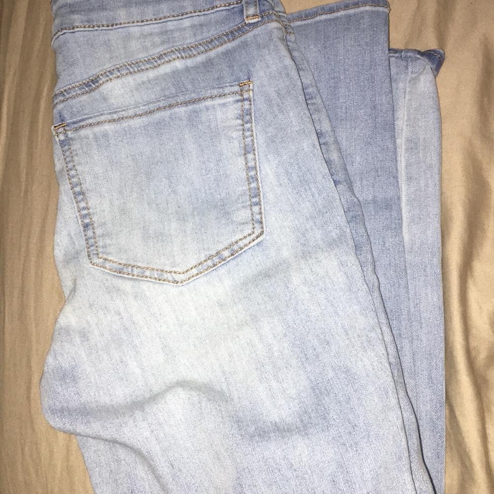 Pants. Holes. Skinny